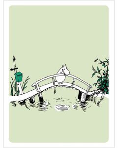 2-osainen kohopainokortti Muumi - Muumi sillalla