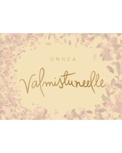 2-osainen kortti Putinki Letters - Onnea valmistuneelle