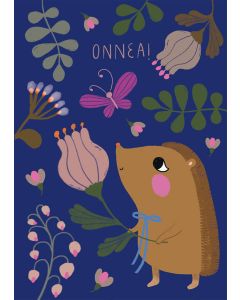 2-osainen kortti Mira Mallius - Onnea, Siili