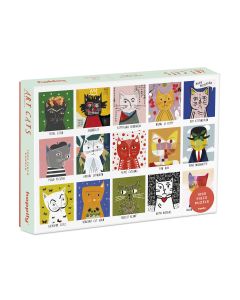 Palapeli 1000 palaa Happily Puzzles - Art Cats