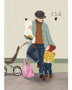 2-osainen kortti Johanna Ilander - isä