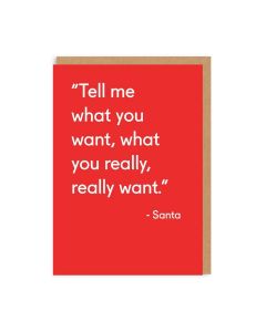 2-osainen joulukortti Ohh Deer - Tell me what you want