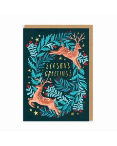 2-osainen joulukortti Ohh Deer - Season's Greetings