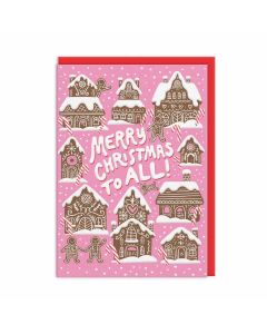 2-osainen joulukortti Ohh Deer - Merry Christmas to All!