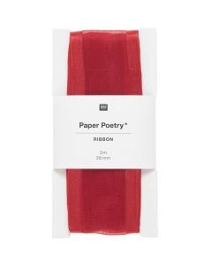 Lahjanauha Paper Poetry - Organza Red