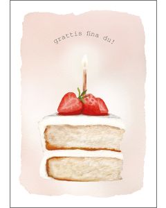 Postikortti Henna Adel - Mansikkakakku