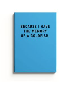 Muistikirja A5 Ohh Deer - Memory of a Goldfish