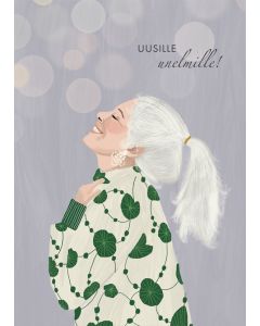 2-osainen kortti Johanna Ilander - Uusille unelmille