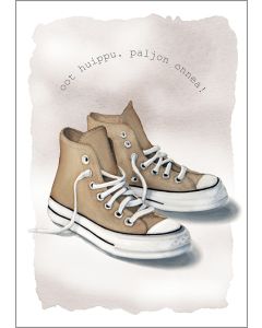 Postikortti Henna Adel - Oot huippu. Paljon onnea! Tennarit