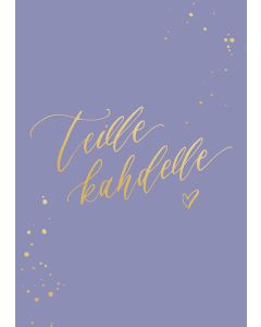 2-osainen kortti Kalligrafiastudio - Teille kahdelle