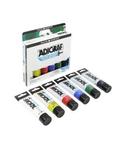 Adigraf Water Soluble Block Printing Set 6x59 ml