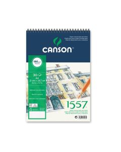 Canson 1557 180g A4 Kierre (30), piirustuslehtiö