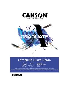 Canson Graduate Lettering Mixed Media A4 200g(20)