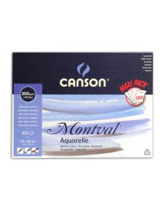 Canson Montval Jumbo 300g 24x32 (100L1) Puolikarke, CP akvarellilehtiö