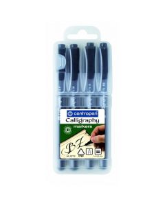 Centropen Calligraphytussilajitelma 8772/4 kpl, musta F 1,4 -M 2,5 -B 3,5 -XB 4,8mm