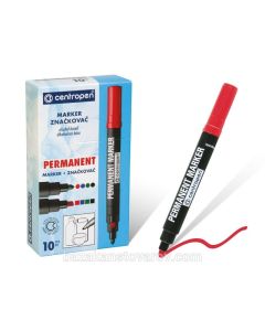 Centropen Marker punainen huopakynä 2,5mm, pyöreä kärki, blister