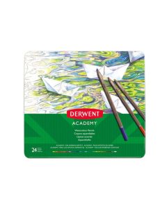 Derwent Academy Watercolour 24, vesiliukoinen värikynälajitelma