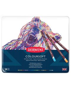 Derwent Coloursoft 24 värikynälajitelma