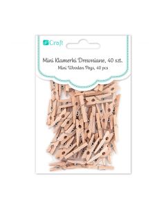 DPC Mini-pyykkipoika 25mm, 40kpl nature, korvaa 5652279