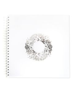 DPC Scrapbook 30,5x30,5 cm 40 sivua valkoinen hope