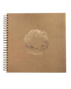 DPC Scrapbook 30,5x30,5 cm 40 sivua voimapaperi, kultafolio