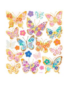 DPC tarra-arkki 10x24cm BUTTERFLIES 2 21 kpl