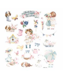 DPC tarra-arkki 15x17cm MARISELLA & ME 22 kpl glit