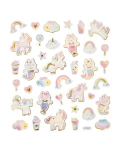 DPC tarra-arkki 15x17cm PASTEL UNICORNS AND SEA CA