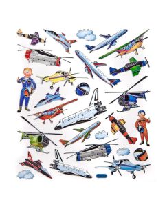 DPC tarra-arkki A5 27kpl lentokoneet, UV-lakka