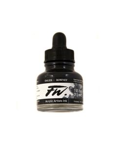 DR FW Acrylic ink 29.5ml 065 Paynes grey, Taiteilijatasoinen muste