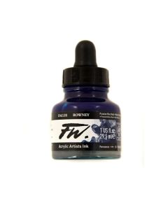 DR FW Acrylic ink 29.5ml 134 Prussian blue (hue), Taiteilijatasoinen muste
