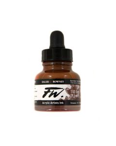 DR FW Acrylic ink 29.5ml 223 Burnt umber, Taiteilijatasoinen muste