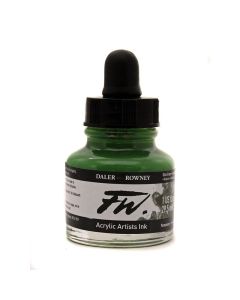 DR FW Acrylic ink 29.5ml 363 Olive green, Taiteilijatasoinen muste