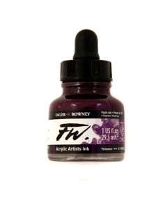 DR FW Acrylic ink 29.5ml 437 Purple lake, Taiteilijatasoinen muste