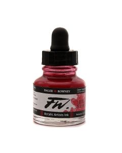 DR FW Acrylic ink 29.5ml 513 Crimson, Taiteilijatasoinen muste