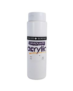 DR Graduate acrylic 500ml 011 White, 500ml akryyliväri