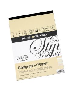 DR Kalligrafialehtiö 90g A4 (30), 30 sivua, kalligrafiatyöskentelyyn