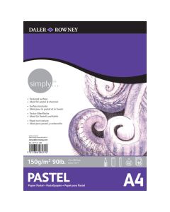 DR Simply pastellilehtiö 150g A4 (14), 14 sivua, pastellille