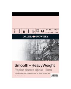 DR Smooth Heavyweight drawing 220g A4 (25) Sileä, 25 sivua