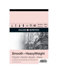 DR Smooth Heavyweight drawing 220g A5 (25) Sileä, 25 sivua