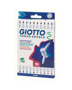 Giotto Turbo dobble 2-päiset tussit 10kpl, Piikkipakkaus