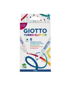 Giotto Turbo Glitter-tussit 8kpl piikkipakkaus