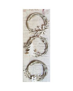 Ilox 3D Askartelukranssit valkoinen 3kpl