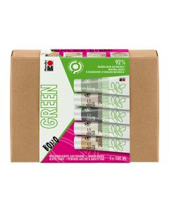 Marabu Green alkydimaalisetti BOHO 5x100ml, beige, vihr, harmaa, valkoinen