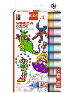 Marabu KiDS Ikkunavärilajitelma 10 x 25 ml liner
