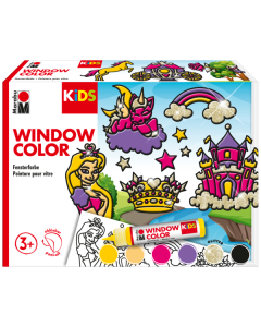 Marabu KiDS Ikkunavärilajitelma Prinsessa 6 x 25 m