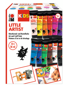 Marabu KiDS Little Artist 12x36 ml värilajitelma