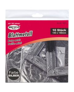 MEYCO Lehtimetalli 140x140mm 10kpl hopea