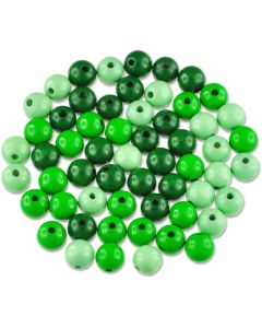 MEYCO Puuhelmimix 10mm 56kpl vihreän sävyt