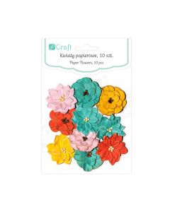 P. Dpc Paperikukat 10kpl tropical lajitelma, käsintehty TL151221